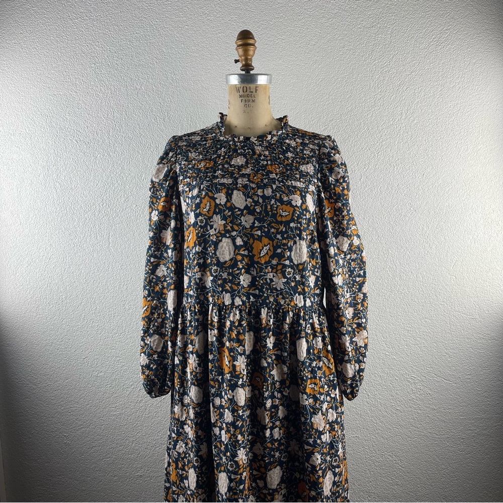 Universal Thread l M Ditsy Floral Ruffled Bodice Flounce Hem Boho Peasant Dress